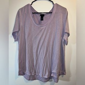 Rue21+ Purple Short-Sleeve Top, Size: 1X